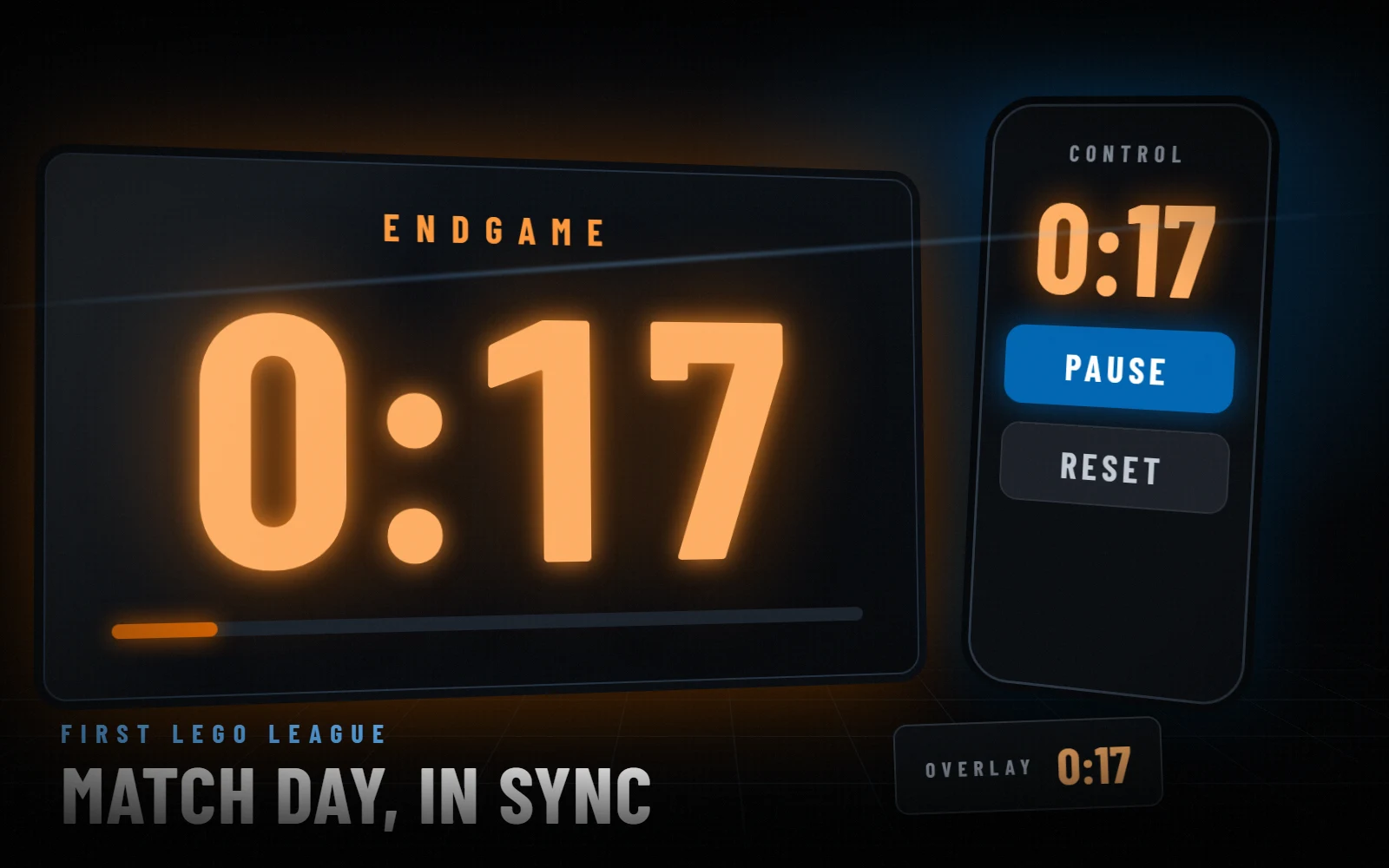 Screenshot of FLL Remote Timer